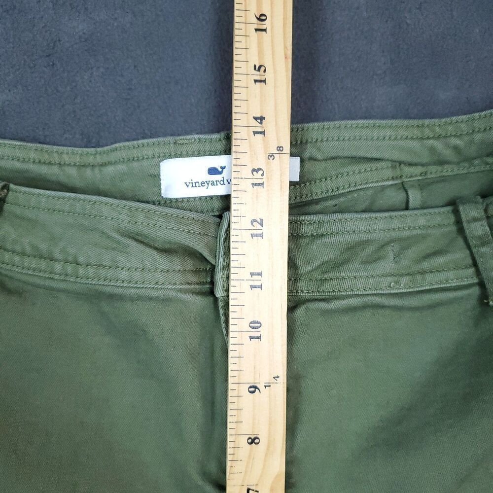 Vineyard Vines Pants Womens 36 Green High Rise Wide Leg Casual Stretch Modern - Picture 14 of 14